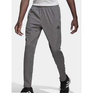 NWT adidas Men’s Aeroready Game and Go Tapered Pants Dark Heather Gray Size L